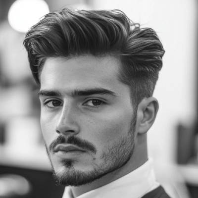Pompadour haircut